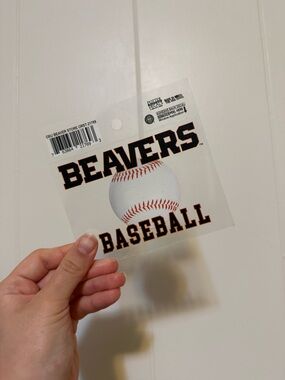 Beavers Baseball Sticker